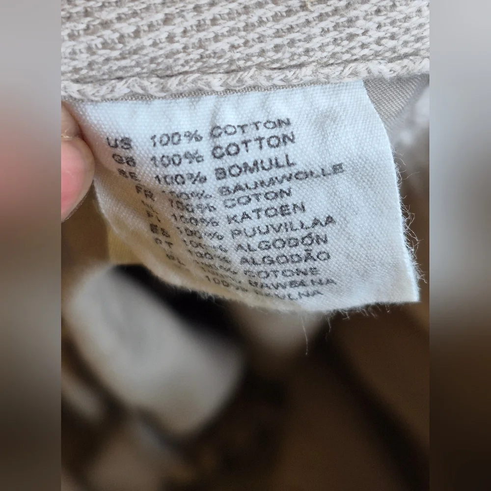 H&M Men's Cream Drawstring Pants - Picture 3 of 12